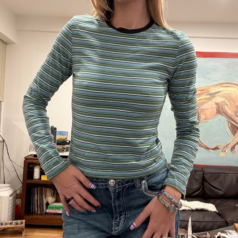 Coor green blue striped